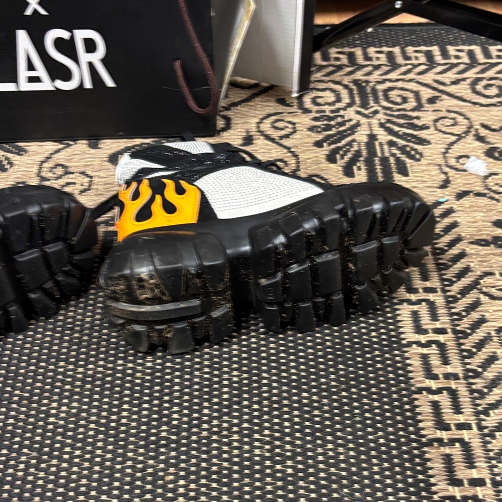 Anthony Wang x LASR Black and White High-Top Sneakers women’s 7.5 - Picture 8 of 13